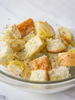 Toaster Oven Baked Croutons Image