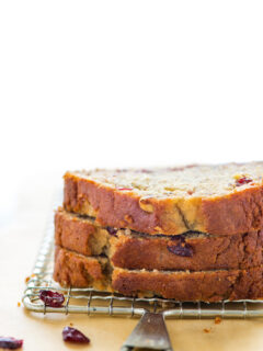Gluten Free Cranberry Banana Bread Picture