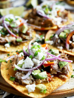 Instant Pot Crispy Carnitas Tostadas Image