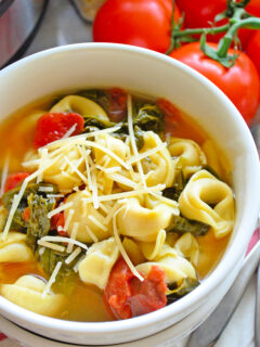 Instant Pot Tortellini Soup with Spinach Picture