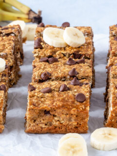 Chocolate Chip Banana Oatmeal Bars Image
