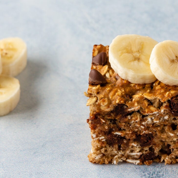 Chocolate Chip Banana Oatmeal Bars Photo