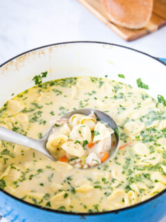 Creamy Chicken Tortellini Soup Image