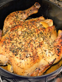 Dutch Oven Roast Chicken with Lemon Image
