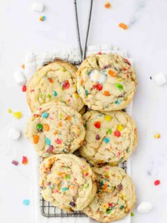 Fruity Pebble Marshmallow Cookies Pic