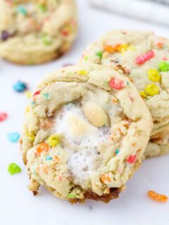 Fruity Pebble Marshmallow Cookies Picture