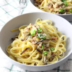 Pancetta Mushroom Fettuccine Photo