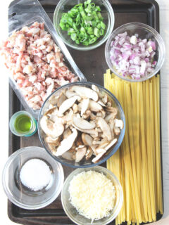 Pancetta Mushroom Fettuccine Picture