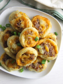 Puff Pastry Sausage Cheddar Pinwheels Pic