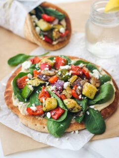 Zucchini and Hummus Pita Sandwiches Picture