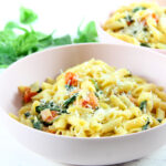 Creamy Tomato Spinach Pasta Photo