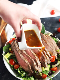 Miso Marinated Steak Salad with Avocado Pic