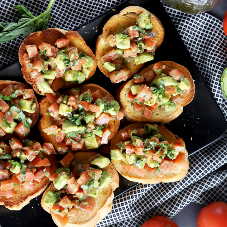 Avocado Bruschetta Photo