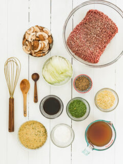 Slow Cooker Salisbury Steak Ingredients Photo