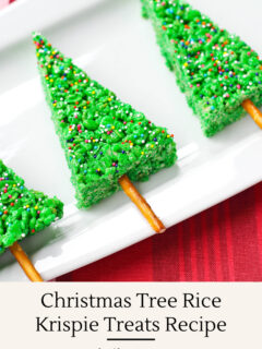 Christmas Tree Rice Krispie Treats Recipe Photo