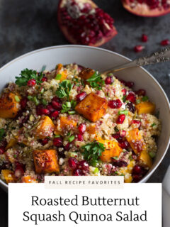 Roasted Butternut Squash Quinoa Salad Recipe Pic