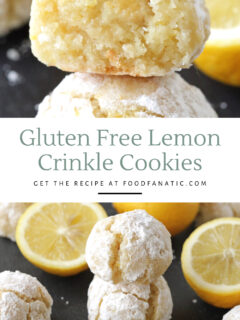 Easy Gluten Free Lemon Crinkle Cookies Recipe Photo