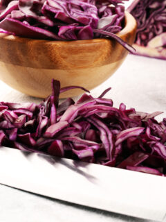 Red cabbage slaw image