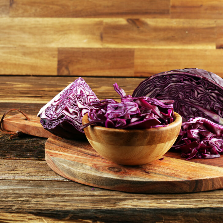 Red cabbage slaw photo
