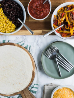 Southwest Veggie Quesadillas Ingredients Photo