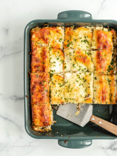 Christine Brown's White Lasagna Pic