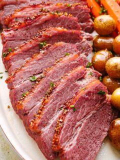 Crock Pot Corned Beef Recipe by Diethood Photo