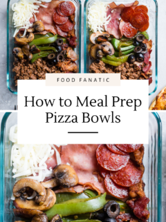 How to Meal Prep Low Carb Pizza Bowls Photo