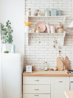 Modern Vintage White Kitchen Photo