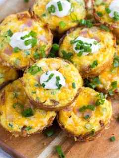 Leftover Easter Ham Breakfast Egg Nests Recipe Photo by Freutcake
