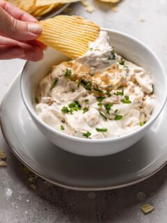 Homemade French Onion Dip Recipe Photo