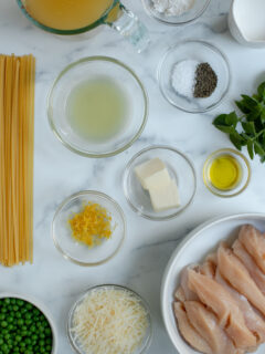 Lemon Chicken Linguine Ingredients Photo