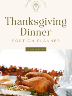 Thanksgiving Dinner Portion Planner Photo