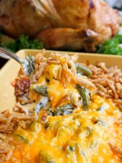The Two Bite Club Sour Cream Green Bean Casserole Recipe Photo