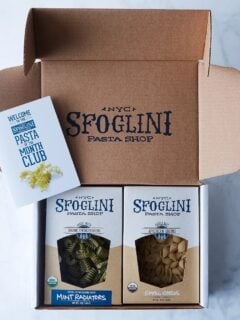Sfoglini Seasonal Pasta Subscription Box from Food 52