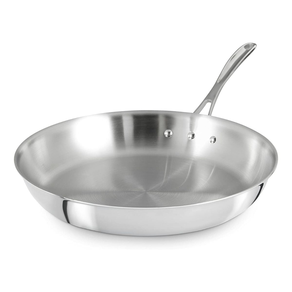 Calphalon Tri-Ply Stainless Steel 12-Inch Omelette Pan Photo - Food Fanatic