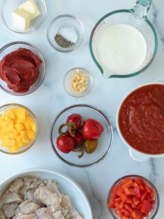 Chicken Riggies Ingredients Photo