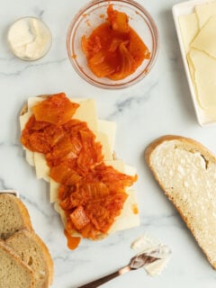 How to make Kimchi Grilled Cheese Photo