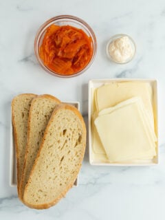 Kimchi Grilled Cheese Ingredients Photo