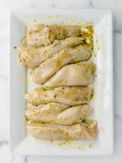 How to Make Pesto Chicken Sheet Pan Dinner Picture