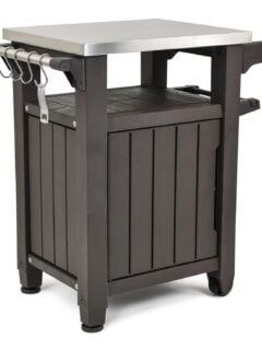 Keter Unity Portable Outdoor Table and Storage Cabinet