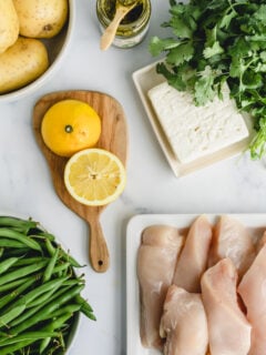 Pesto Chicken Sheet Pan Dinner Ingredients Picture