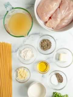 Creamy Chicken Linguine Ingredients