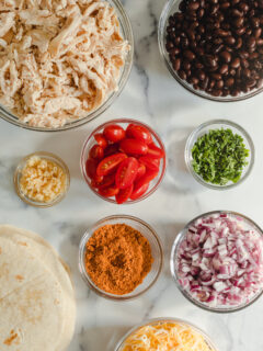 Crispy Chicken Sheet Pan Tacos Ingredients