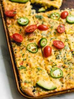 Tex Mex Breakfast Sheet Pan Frittata Recipe Picture