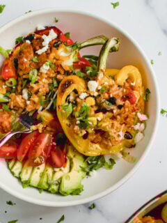 Tex Mex Veggie and Rice Stuffed Peppers Recipe Picture