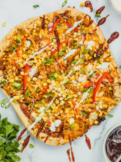 Grilled Barbecue Chicken Pizza Photo