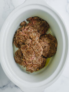 How to Make Salisbury Steak in the Crockpot -8