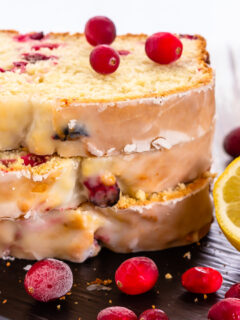 Cranberry Bread Recipe with Fresh Cranberries Image