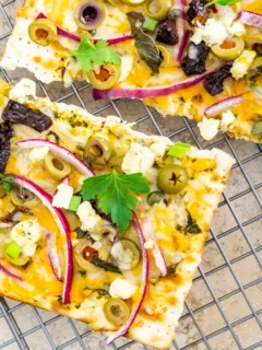 Courtesy Cheesy Matzo Flatbread Photo