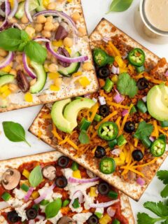 Courtesy Vegan Matzo Pizza Photo